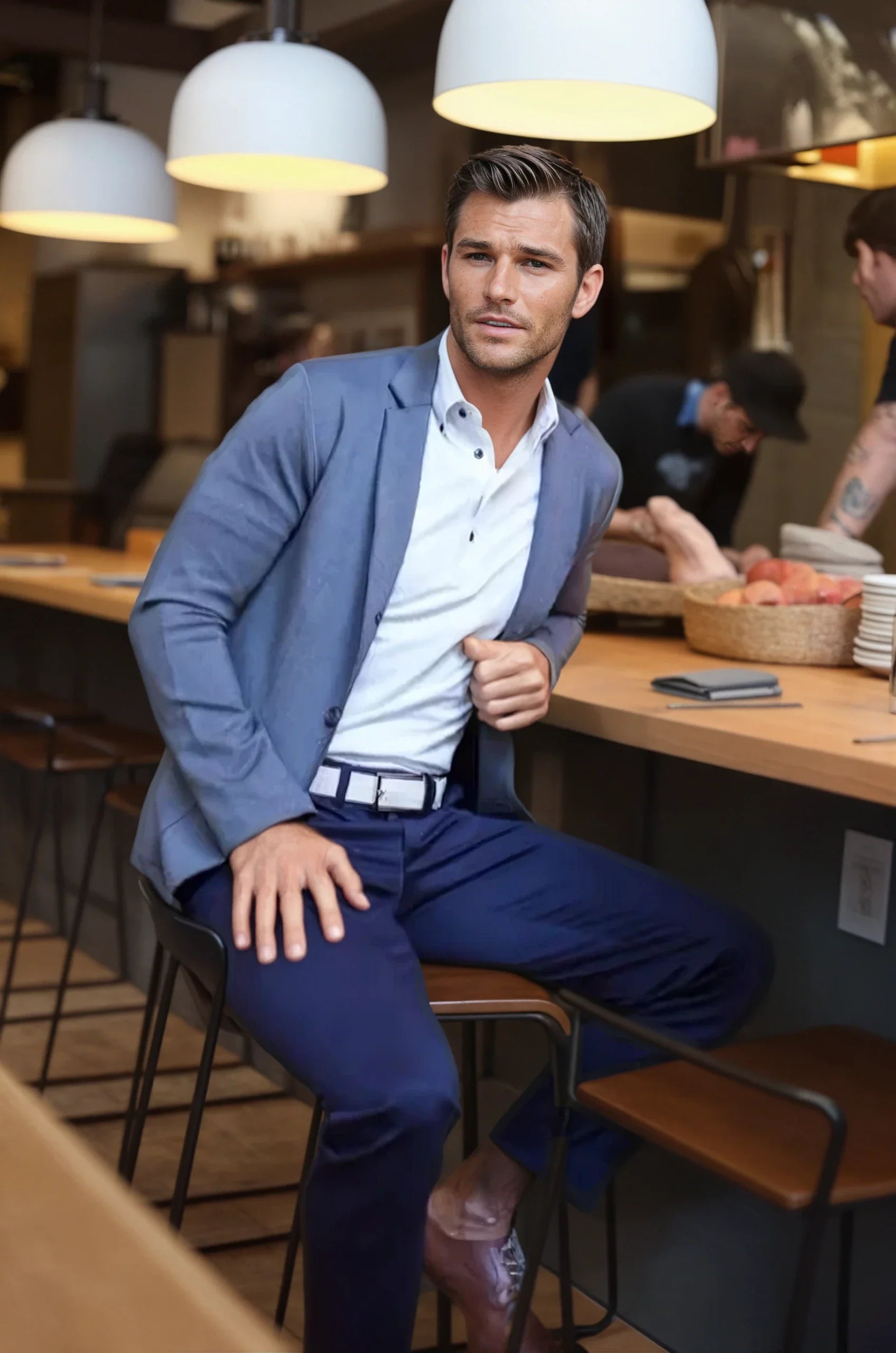 In-Flight Stretch Blazer - Charcoal Gray